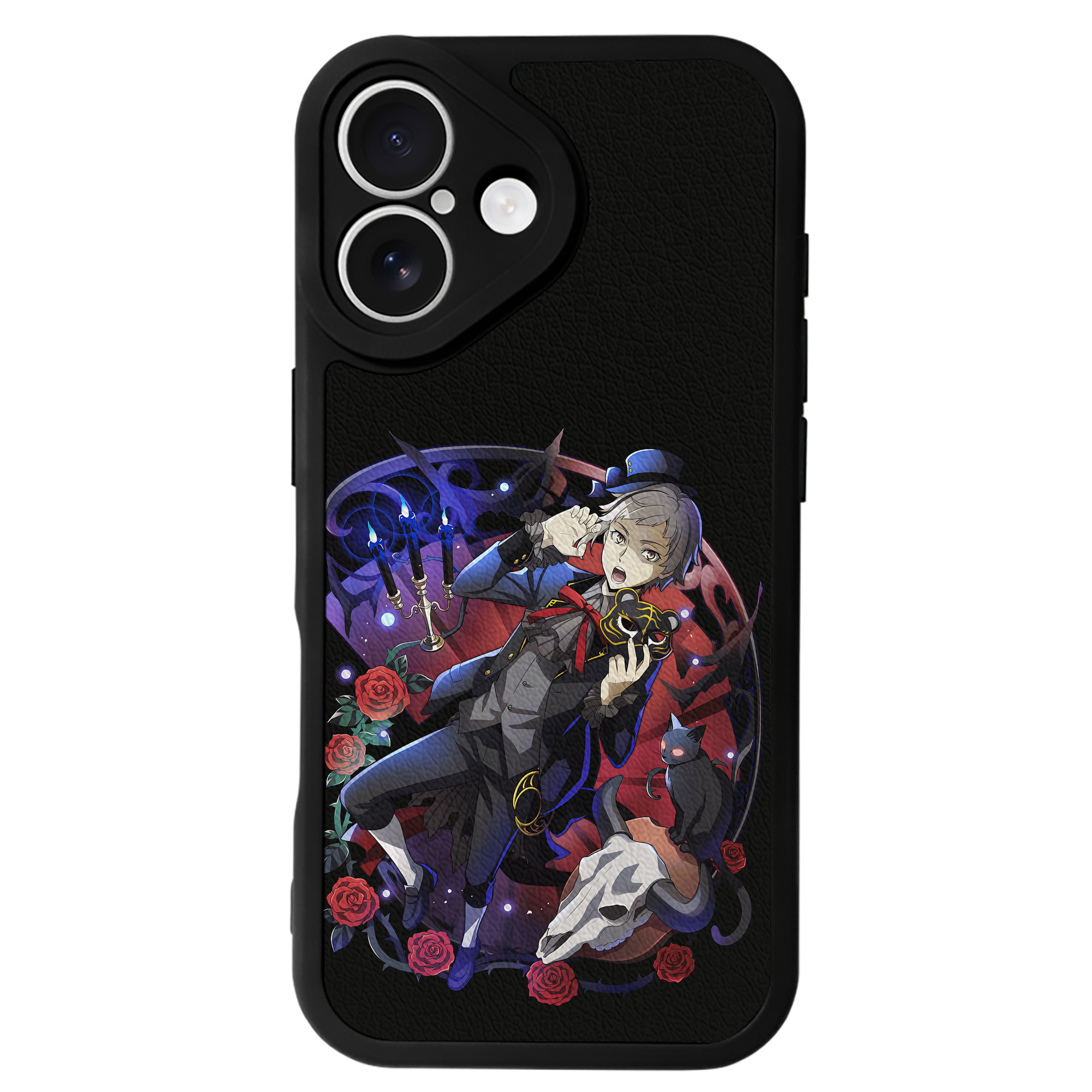 （画像用） 文豪ストレイドッグス Bungo Stray Dogs 【iPhone 16シリーズ対応】シリコンスマホケース（レザー調） 材質：シリコン